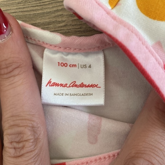 hanna anderson | Print Skater Dress with Pockets | girl's size 4 - Picture 7 of 8